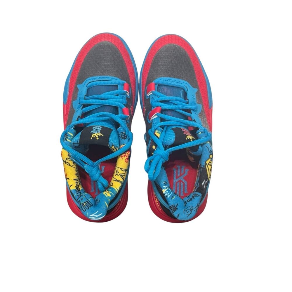 NIB! Nike Kyrie 8 GO SE GS Black Blue Tour Yellow Sneakers - Youth 5.5 / Women 7 - Picture 5 of 9